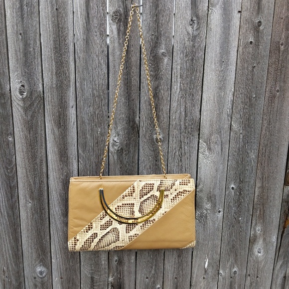 Vintage Snake Clutch Handbag Purse - Picture 2 of 8